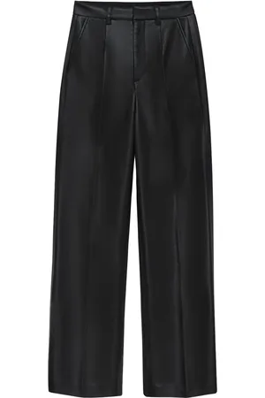 ANINE BING Pantalon droit en cuir recyclé