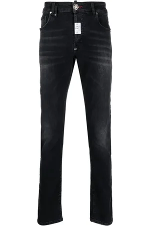 Philipp Plein Jean droit à patch logo
