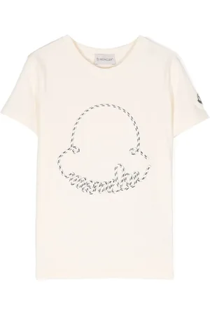 Moncler T-shirt en coton à logo brodé