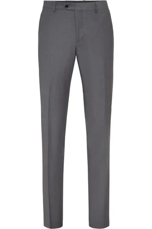 Philipp Plein Pantalon en laine mélangée à coupe droite