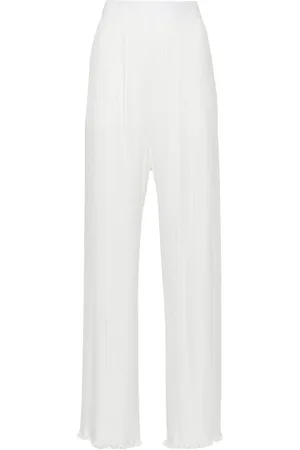 Lanvin Pantalon droit à design plissé
