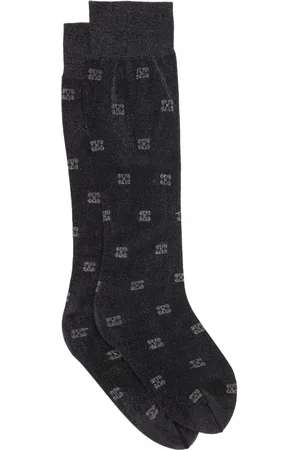 Ganni Chaussettes à logo brodé