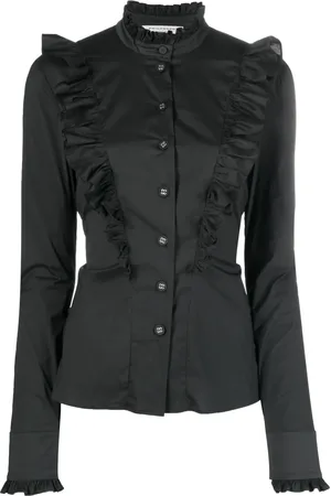Serafini Chemise en popeline à volants