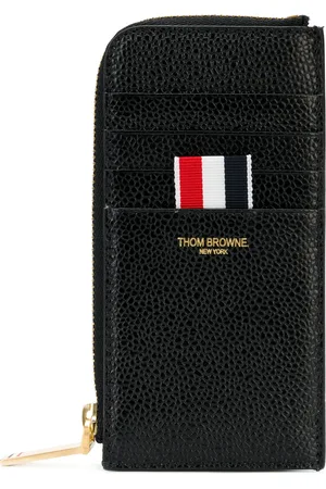 Thom Browne Portefeuille en cuir à fermeture zippée