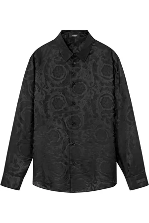 VERSACE Polo à motif Barocco en jacquard