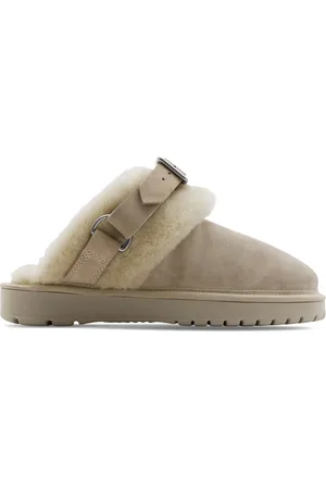 Burberry Mules en peau lainée
