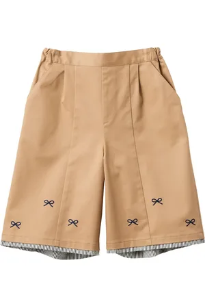 Familiar Pantalon ample à nœud imprimé