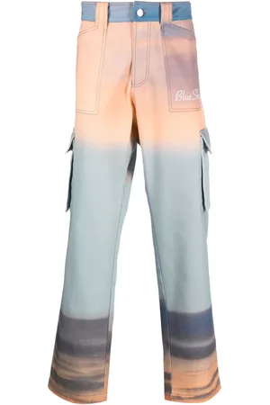 BLUE SKY INN Pantalon en coton à imprimé abstrait