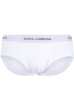 Dolce & Gabbana Slip en maille nervurée à bande logo