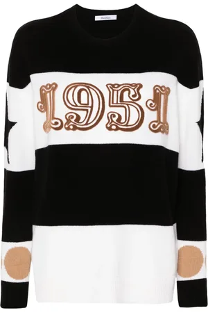 Max Mara Pull à motif floqué