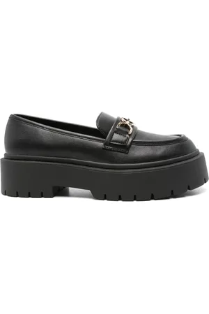 Twin-Set Mocassins en cuir à boucle logo 45 mm