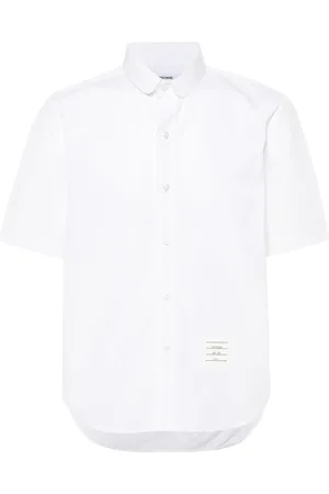 Thom Browne Chemise en popeline à manches courtes