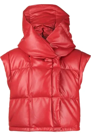 GOEN.J Gilet matelassé en cuir vegan