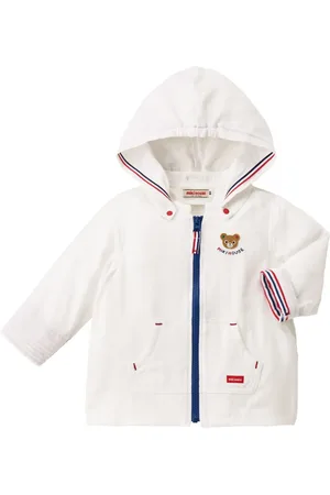 Miki House Veste zippée à motif brodé