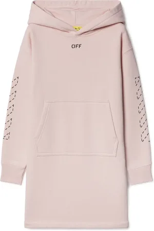 OFF-WHITE Robe Arrow Stitched à capuche