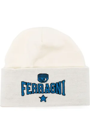 Chiara Ferragni Bonnet à logo en intarsia