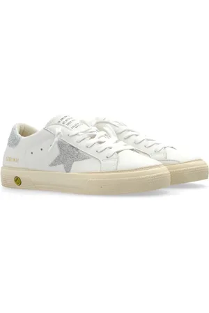 Golden Goose Baskets en cuir May à détails pailletés
