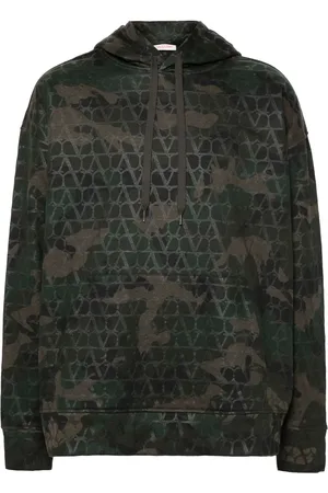 VALENTINO GARAVANI Hoodie Toile Iconographe à motif camouflage