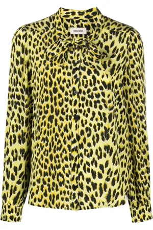 Zadig & Voltaire Chemise Taos en soie à imprimé léopard