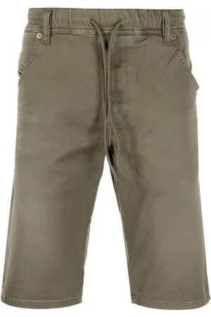 Diesel Short en jean à taille à lien de resserrage