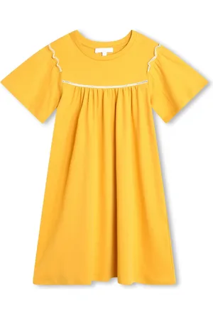 Chloé Robe en coton biologique à manches courtes
