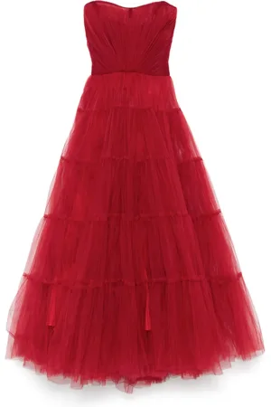 Ana Radu Robe en tulle à coupe longue