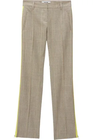 Msgm Pantalon droit à détails de zips
