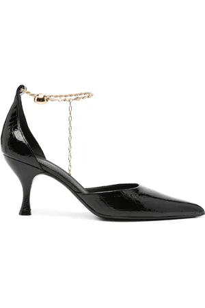 Salvatore Ferragamo Escarpins à boucle à logo gravé 80 mm
