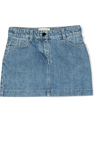 Fendi Minijupe en jean à logo brodé