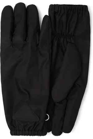 Prada Gants Re-Nylon à logo triangulaire