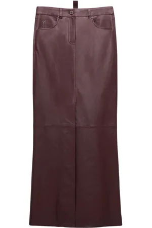 Dorothee Schumacher Jupe droite en cuir