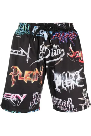 Philipp Plein Short de bain à logo imprimé