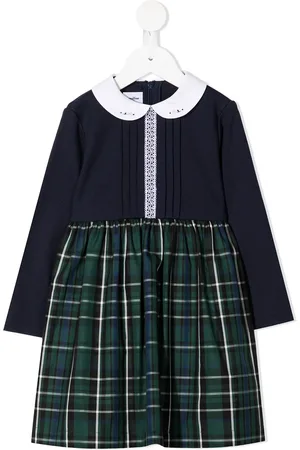 Familiar Robe mi-longue à motif tartan