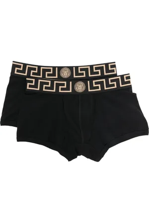 VERSACE Lot de deux culottes à motif Medusa en jacquard