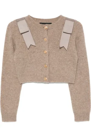 Cynthia Rowley Cardigan en laine à coupe crop