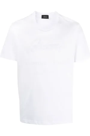 BRIONI T-shirt en coton à logo appliqué