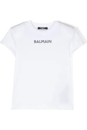 Balmain T-shirt à logo strassé