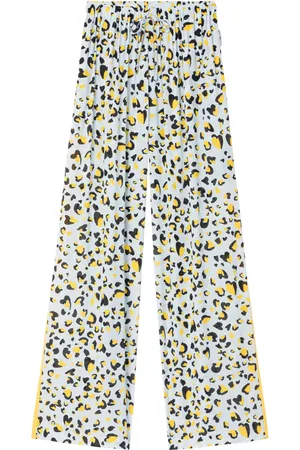 AZ FACTORY Pantalon palazzo Sunrise à imprimé léopard