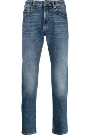 VERSACE Jean skinny à logo appliqué