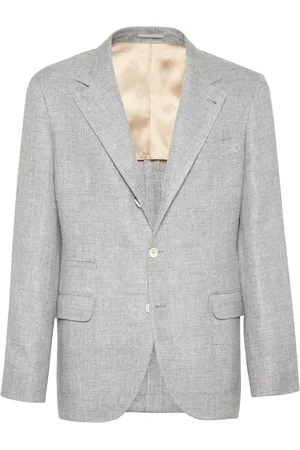 Brunello Cucinelli Blazer boutonné à revers pointus