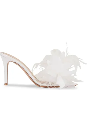 Gianvito Rossi Mules à appliques fleurs