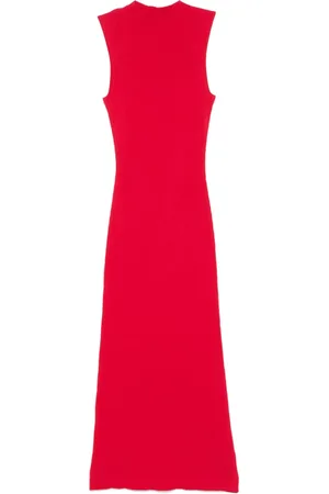 ROTATE Robe mi-longue en maille nervurée