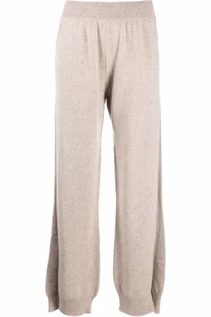 Barrie Pantalon en cachemire à fentes