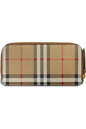 Burberry Portefeuille zippé à motif Vintage Check