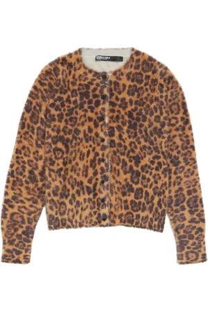 Bimba y Lola Cardigan à motif léopard