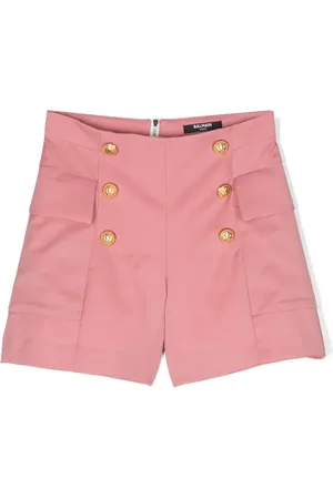 Balmain Short zippé à boutons décoratifs