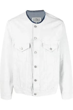 Maison Margiela Veste en jean à design sans col