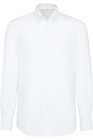 Brunello Cucinelli Chemise en coton à rayures