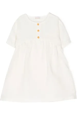 Miki House Robe à logo brodé