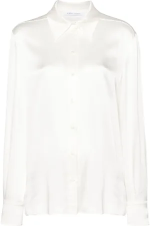 Alberta Ferretti Chemise à col pointu